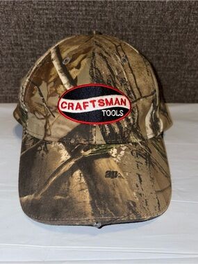 Craftsman Tools Real Tree Camouflag LED Lighted Baseball Cap Adjustable Headlamp